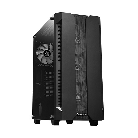 Case ATX Chieftec UK-02W-OP, w/o PSU, 0.5mm, Front Mesh, Dust filter, 2xUSB3.0, 1xUSB-C, 2x2.5", 1x3