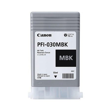 Canon PFI-030MBK (3488C001) Ink Cartridge, Matte Black