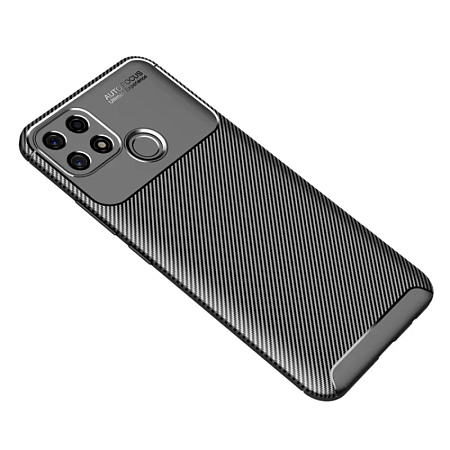 Helmet Case Carbon Oppo A15/15s, Black Helmet Case Carbon Oppo A15/15s, Black