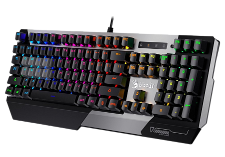 Gaming Keyboard Bloody B865R, Mechanical, Optical Linear SW, 8 ABS Keycaps, Fn keys, Spill-Resistant Gaming Keyboard Bloody B865R, Mechanical, Optical Linear SW, 8 ABS Keycaps, Fn keys, Spill-Resistant