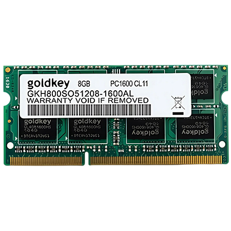 8GB DDR3 1600MHz SODIMM 204pin  Goldkey PC12800, CL11, 1.35V