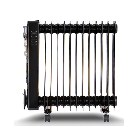 Raf Oil Radiator + Turbo Fan R.1329B, 13 Sections, 2900W, Black