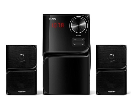 Speakers SVEN "MS-305" Bluetooth, SD-card, USB, FM, Remoute, Black, 40w / 20w + 2x10w / 2.1 Speakers SVEN "MS-305" Bluetooth, SD-card, USB, FM, Remoute, Black, 40w / 20w + 2x10w / 2.1