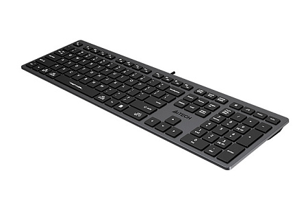 Keyboard A4Tech FX50, 12 Fn keys, Ultra Slim, Low Profile, X-Key Structure, Splash Proof, Silk Print
