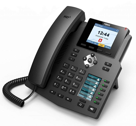 Fanvil X4G Black, VoIP phone, Colour Display, SIP support