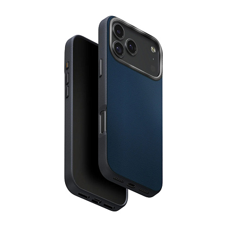 Uniq Case for iPhone 17 Pro Max (2025) 6.9 Hybrid Magclick Lyden DS, Steel Blue