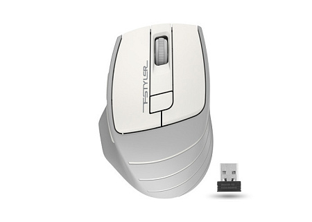 Wireless Mouse A4Tech FG30S, 1200-2000 dpi, 6 buttons, 97g, Ergonomic, Silent, Programmable, 1xAA, 2