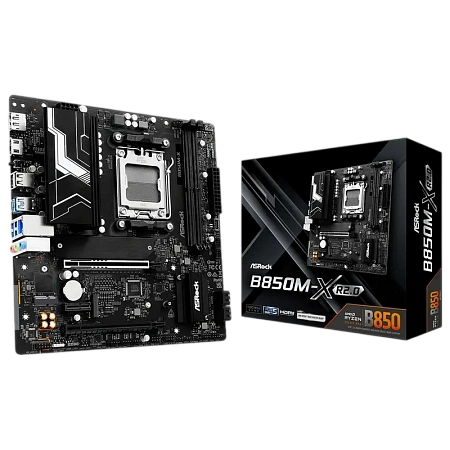 Материнская плата ASRock B850M-X R2.0, AM5, AMD B850, Micro-ATX Материнская плата ASRock B850M-X R2.0, AM5, AMD B850, Micro-ATX