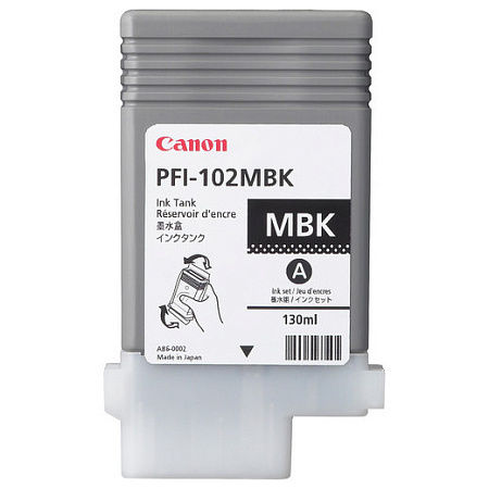 Ink Cartridge Canon PFI-102MBk matte black,130ml for iPF765,760,755,750,720,710,700,655,650,610,605 Ink Cartridge Canon PFI-102MBk matte black,130ml for iPF765,760,755,750,720,710,700,655,650,610,605