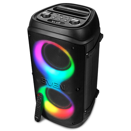 Partybox SVEN "PS-800" 100w, Black, Bluetooth, TWS, Bluetooth, FM, USB, microSD, 2x4400mA*h