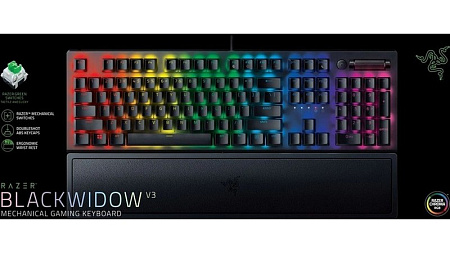 Клавиатура RAZER BlackWidow V3, Проводное, Чёрный