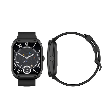 BAVIN Smart Watch, HD Display, Fitness Tracker, Dual Straps, Black