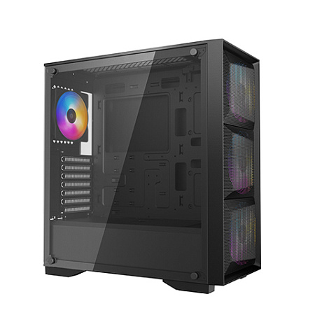 Case ATX Deepcool MATREXX 50 MESH 4FS, w/o PSU, 4x120mm RGB, 2xUSB2.0, USB3.0, Front Mesh, Tempered 
