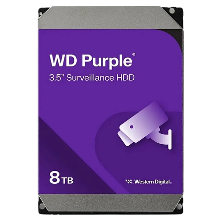 Жесткий диск Western Digital WD Purple, 3.5", 8 TБ <WD85PURZ>