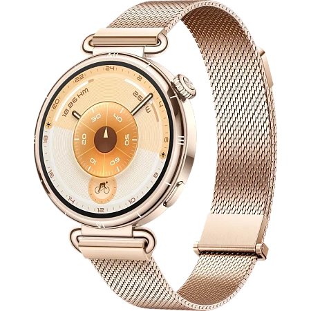 Умные часы Huawei Watch GT 6, 41мм, Gold Milanese, iphone, xiaomi, samsung, oppo, чехол, стекло