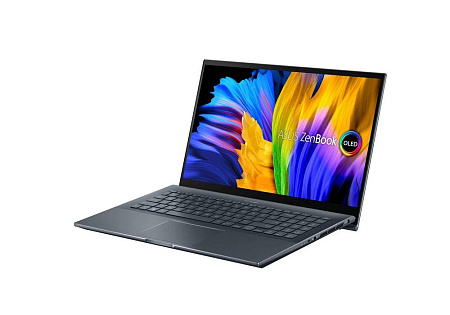 Ноутбук 15,6" ASUS Zenbook Pro 15 OLED UM535QE, Pine Grey, AMD Ryzen 9 5900HX, 16Гб/1024Гб, Без ОС