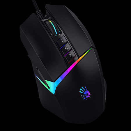 Gaming Mouse Bloody W70 Max, 100-10000 dpi, 9 buttons, 250IPS, 35G, 108g, Ergonomic, Programmable, O