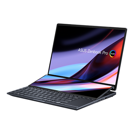 Ноутбук 14,5" ASUS Zenbook Pro 14 Duo OLED UX8402VU, Tech Black, Intel Core i7-13700H, 16Гб/1024Гб, Windows 11 Home
