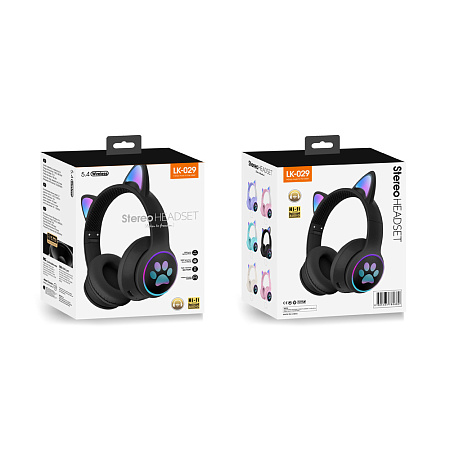 Musen Wireless Headphones on Ear LK-029, BLACK Musen Wireless Headphones on Ear LK-029, BLACK