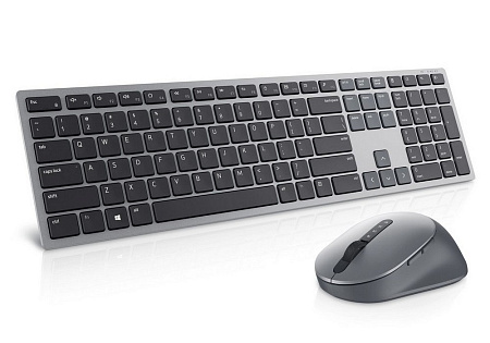 Wireless Keyboard & Mouse Dell Premier Multi-Device KM7321W, Well-crafted design, 2.4Ghz/BT, Russian