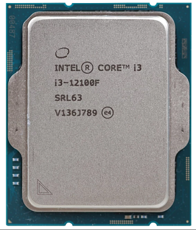 CPU Intel Core i3-12100 3.3-4.3GHz (4P+0E/8T,12MB, S1700, 10nm, No Integ, Graphics, 58W) Tray,процессоры ,оперативная память, ssd, M2, hdd, кейсы