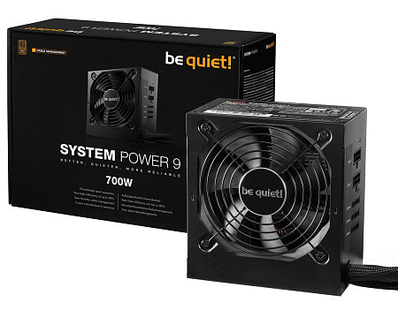 Power Supply ATX 700W be quiet! SYSTEM POWER 9 CM, 80+ Bronze, 120mm, Active PFC, DC/DC, Temperature