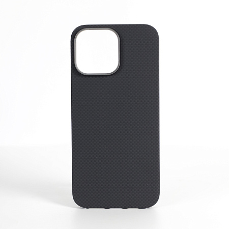 VANTA Case Carbon Ring Plain 600D Magsafe for  iPhone 16, Plain Black