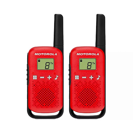 Motorola Walkie-Talkie TalkAbout T42, Twin, 16 Channels, 4km, Red Motorola Walkie-Talkie TalkAbout T42, Twin, 16 Channels, 4km, Red