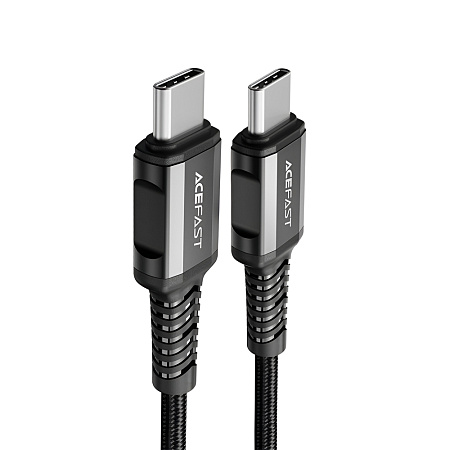 Acefast Cable Type-C to Type-C 60W 1.2m Aluminum Alloy, Black