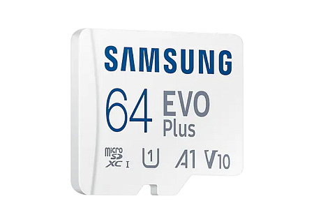 Карта памяти Samsung EVO Plus MicroSD, 64Гб (MB-MC64KA/EU)