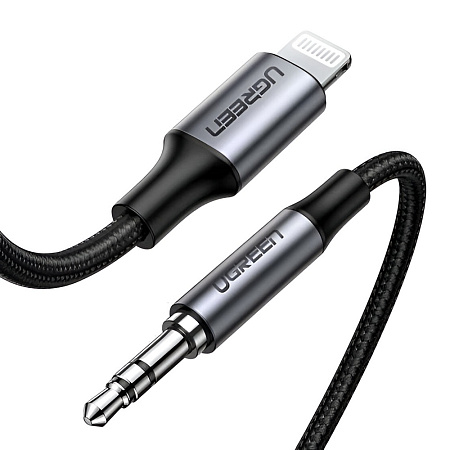 UGREEN Cable Audio/AUX Lightning MFI to 3.5mm Female 1M | US315, Black