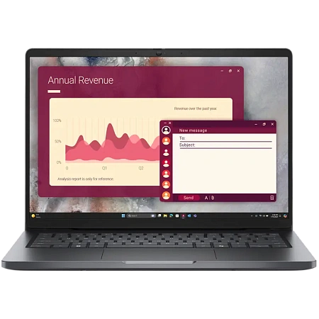 Ноутбук для бизнеса 14" DELL Pro 14 PC14250, Magnetite, Intel Core 5 120U, 16Гб/512Гб, Linux Ubuntu