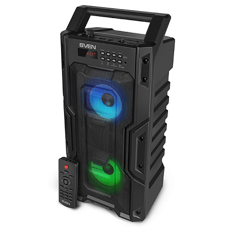 Speakers SVEN "PS-435" 20w, Black, Bluetooth, microSD, FM, AUX, USB, Karaoke, 2000mA*2