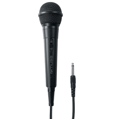 Караоке микрофон MUSE MC-20 B, Проводной аналоговый, Чёрный