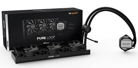 AIO Liquid Cooling be quiet! "Pure Loop 360mm" (19-40,5dB, 3x120mm, PWM, 2000RPM, White LED, 1360g.)