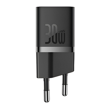 Baseus Wall Charger GaN5 Mini 1C 1*Type-C 30W, Black Baseus Wall Charger GaN5 Mini 1C 1*Type-C 30W, Black