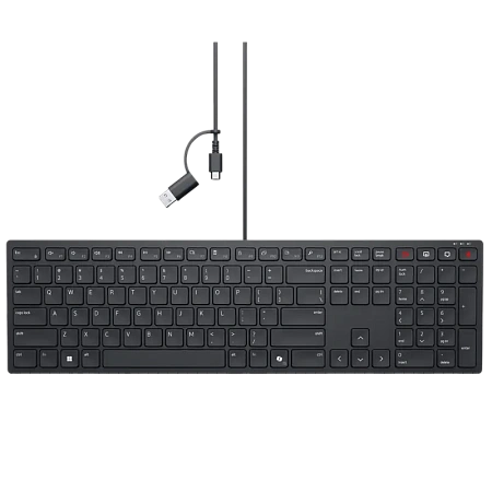Клавиатура DELL KB525C, Проводное, Чёрный Клавиатура DELL KB525C, Проводное, Чёрный