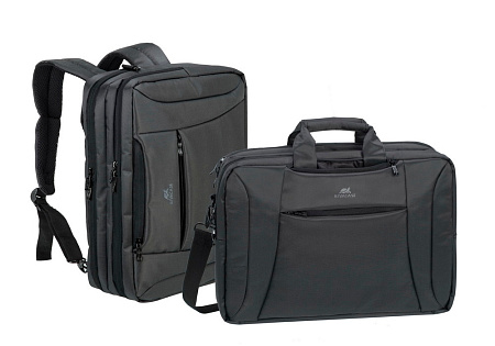 16"/15" NB  bag/Backpack - RivaCase 8290 Black Laptop Convertible