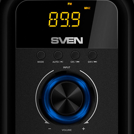 Speakers SVEN "MS-2051" SD-card, USB, FM, remote control, Bluetooth, Black, 55w/30w + 2x12.5w/2.1