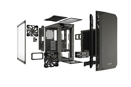 Case ATX be quiet! Pure Base 500, w/o PSU, 2x140mm, Insulation mats, PSU shroud, Dust filter, Temper