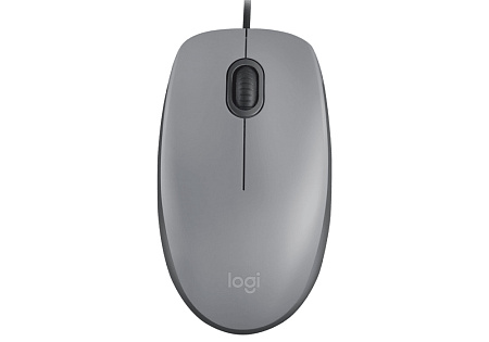 Mouse Logitech M110 Silent, 1000 dpi, 3 buttons, Ambidextrous, 85g., 1,8m, USB, Gray Mouse Logitech M110 Silent, 1000 dpi, 3 buttons, Ambidextrous, 85g., 1,8m, USB, Gray
