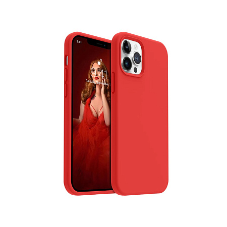 Helmet Case Liquid Silicone iPhone 12 Pro, Red