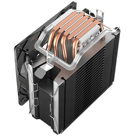 AC Gamemax "Gamma 500-Rainbow" (<26.3dBA, 1000-1800RPM, 51.18CFM, 120mm, RGB, 5x6mm, 187W, 600g.)