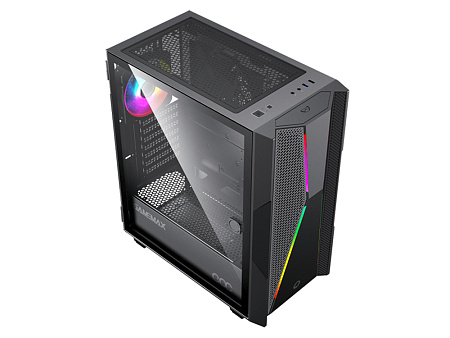 Case ATX GAMEMAX Typhoon COC, w/o PSU, 0.5mm, 1x120mm ARGB, 4xARGB strips, ARGB Hub, Front Mesh, TG, Case ATX GAMEMAX Typhoon COC, w/o PSU, 0.5mm, 1x120mm ARGB, 4xARGB strips, ARGB Hub, Front Mesh, TG,