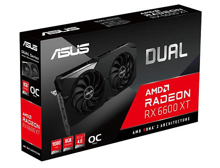 VGA ASUS Radeon RX 6600 XT 8GB GDDR6 Dual OC (DUAL-RX6600XT-O8G) VGA ASUS Radeon RX 6600 XT 8GB GDDR6 Dual OC (DUAL-RX6600XT-O8G)