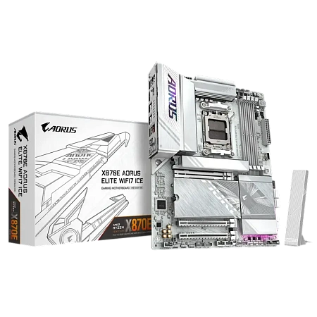 Материнская плата Gigabyte X870E A ELITE WF7 ICE, AM5, AMD X870E, ATX,процессоры ,оперативная память, ssd, M2, hdd, кейсы