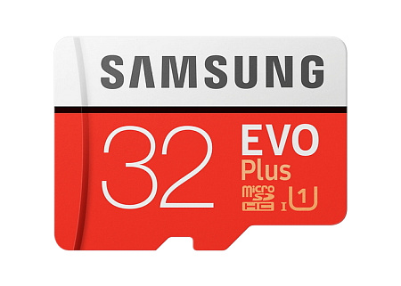 Карта памяти Samsung EVO Plus MicroSD, 32Гб (MB-MC32GA/KR)
