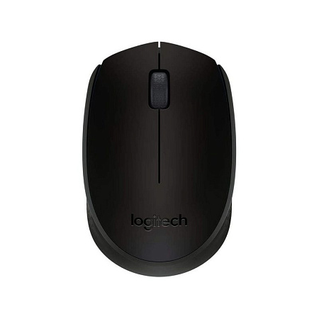 Wireless Mouse Logitech B170 OEM, 1000 dpi, 3 buttons, Ambidextrous, 69,3g., 1xAA, 2.4Ghz, Black