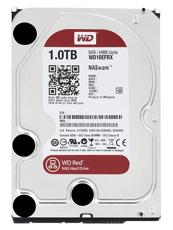 3.5" HDD 1.0TB-SATA- 64MB Western Digital "Red Plus (WD10EFRX)", NAS, CMR 3.5" HDD 1.0TB-SATA- 64MB Western Digital "Red Plus (WD10EFRX)", NAS, CMR