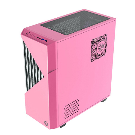 Case ATX GAMEMAX Contac COC, w/o PSU, 0.8mm, 1x120 & 1x140mm ARGB fans, ARGB+PWM Hub, Front Mesh, TG